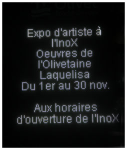 EXPOSITION INOX NOVEMBRE 2023LAQUELISA