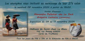 Invitation 2024 - 27e salon Les Anonymes