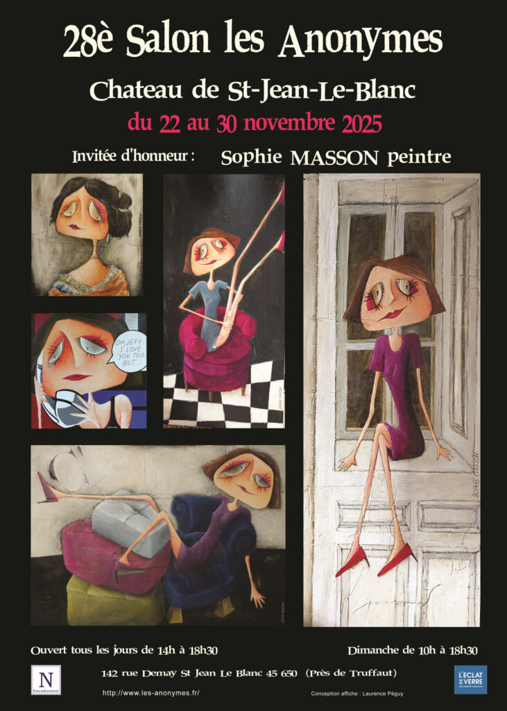 Affiche du 28e Salon des Anonymes 2025